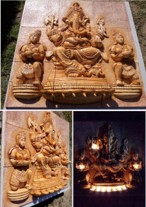 Ceramic panel "Ganesha"1200 x 1200 mm
